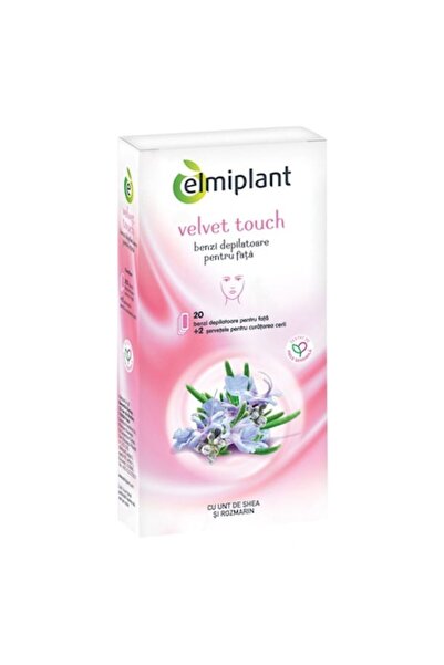ELMIPLANT Set 3 x Benzi Depilatoare pentru Fata x 20 Bucati