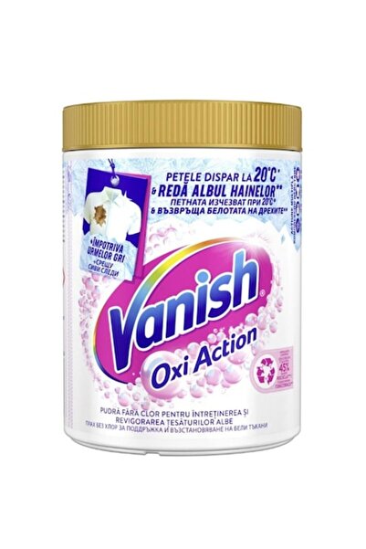 Vanish Set 2 x Pudră pentru îndepărtarea petelor de pe hainele albe Oxi Action, 960 g