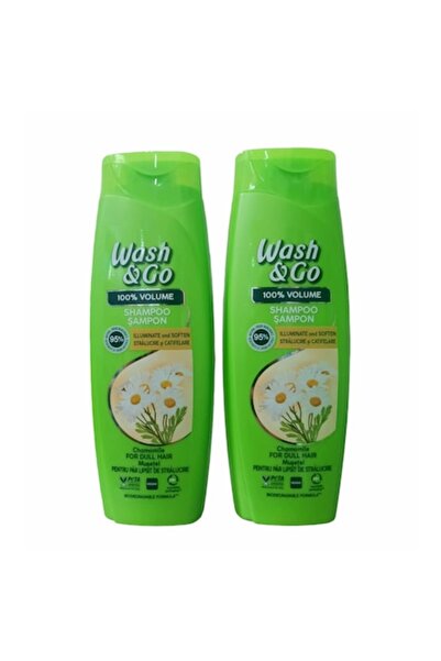 WASH&GO Set 2 x Șampon cu extract de mușețel pentru păr tern, 360 ml