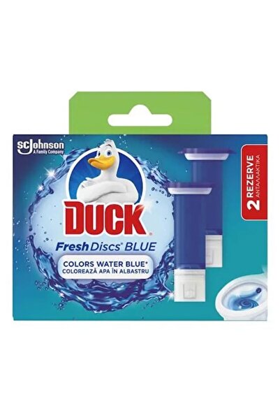 DUCK Discuri de toaletă Fresh Twin Blue, rezervă 2x36ml