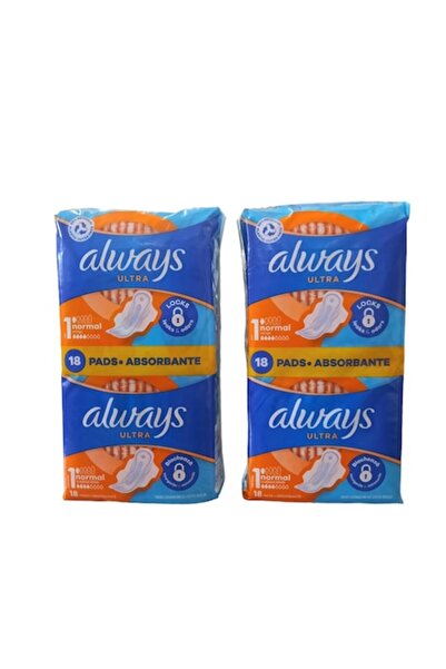 Always Set Absorbante Ultra Normal, 2 Cutii x 18 Bucati