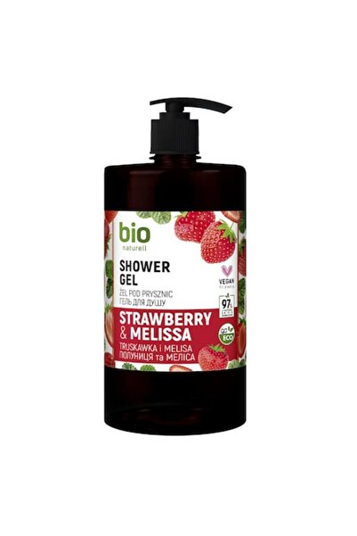 BIO Naturell Gel de duș cu pompă, căpșuni și melisă, 946 ml