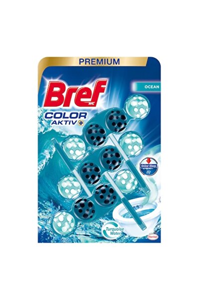 Bref Pachet 3 X Odorizant WC Bile Color Aktiv Ocean 3x50g