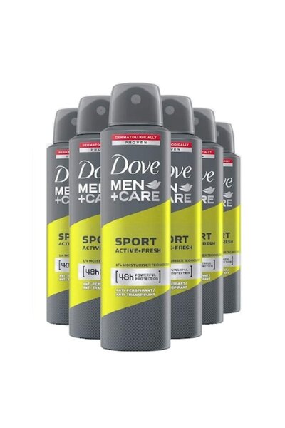 Dove Set 6 x Antiperspirant Men Sport Active+ Fresh, 48h protection, 250 ml
