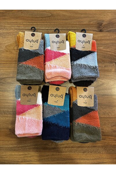 Aytuğ Women's Winter Reverse Towel Comfortable Socks 6-Pack