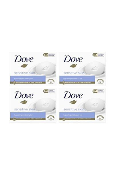 Dove Set Săpun Cremă pentru Ten Sensibil, Hipoalergenic, 4 Bucăți x 90 g