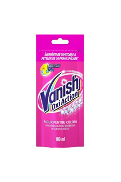 Vanish 3 x Soluție de îndepărtare a petelor Pink Oxi Action 100ml