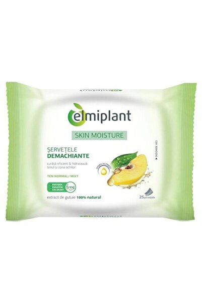 ELMIPLANT Set 3 x Cleansing Wipes for Normal/Combination Skin, 25 Pieces