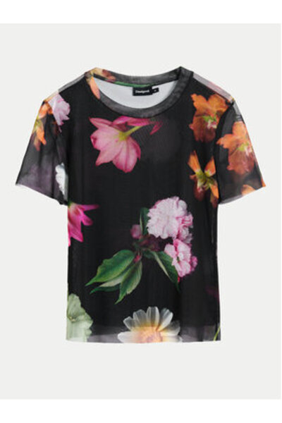 Desigual Γυναικείο T-Shirt 25SWTK88 Μαύρο