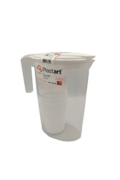 Yüsra Shop Plastik Sürahi 4 Bardaklı 2 Lt Renk Stoklara Göre Gönderilecektir ...