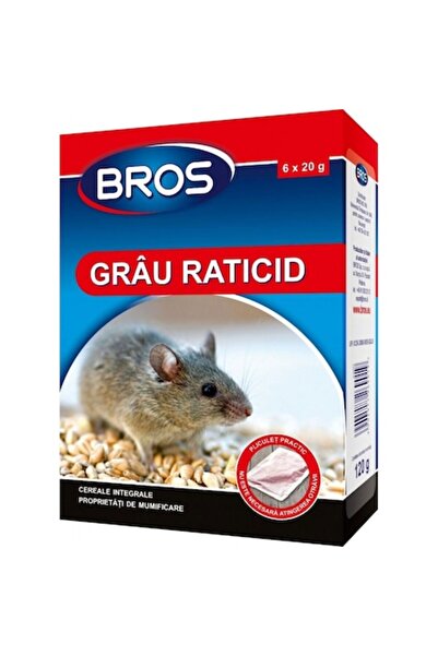 bros Pachet 3 x Grau Raticid 120g