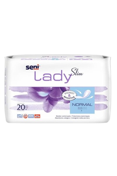 Seni Pachet de 3 absorbante pentru incontinență normală pentru femei, 20 buc.