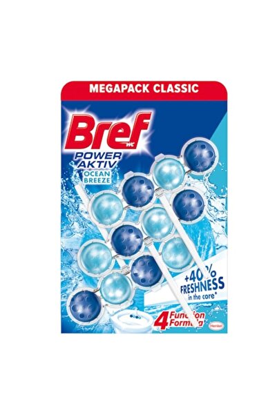 Bref Pachet 3 X Odorizant wc bile Power Aktiv Ocean 3x50g
