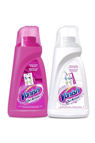 Vanish Set Oxi Action, 2x1L, pentru pete, multicolor