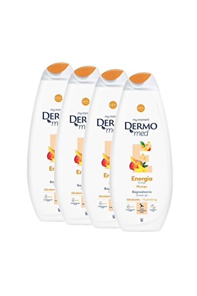 Dermomed Gel de duș hidratant Energia cu mango, 4 x 650 ml