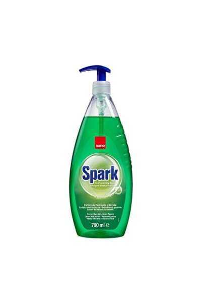 Sano Set 3 x Detergent de vase cu pompă Spark, Castravete, 700 ml