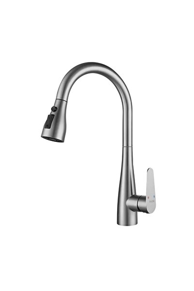 Fause Spiral Sink Faucet Pull down 3 Function Brushed Nickel Kte125-Br
