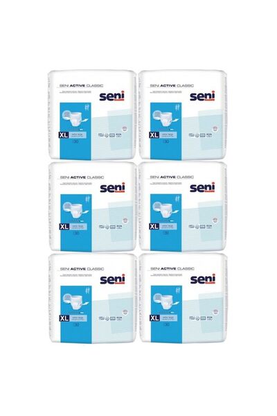 Seni Scutece Active Classic pentru adulți nr. 4 Extra Large - XL 30 buc/pachet x 6 pachete