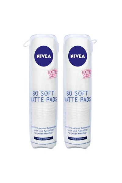 Nivea Visage Pachet 2 x Dischete Demachiante Nivea Soft, 80 Bucati