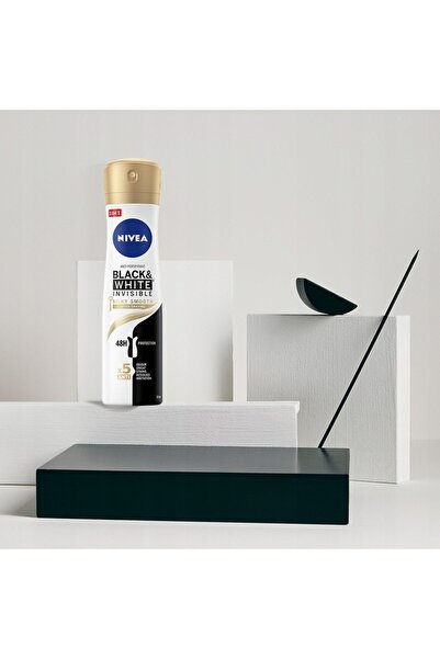 NIVEA Black & White Invisible Silky Smooth Antiperspirant Spray 5x150ml