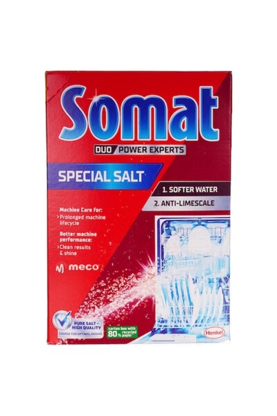 Somat Pachet de 6 bucăți de sare pudră pentru mașina de spălat vase, 1,5 kg