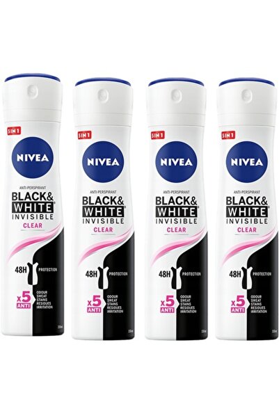 NIVEA Set 5 Antiperspirant Sprays for Women, Nivea, 48h, Invisible, 150 ml