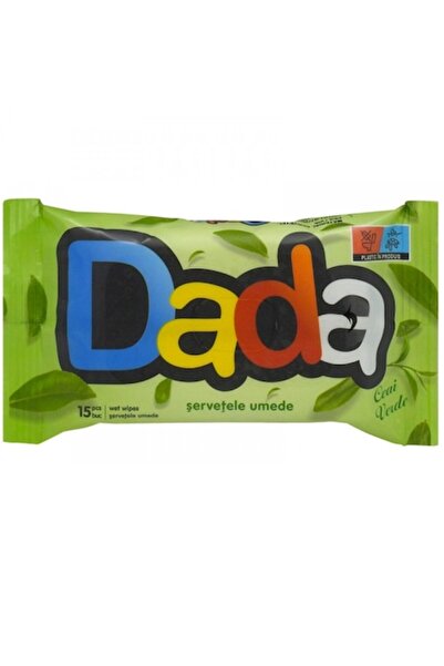 Dada Pachet de 10 șervețele umede de buzunar cu ceai verde, 15 buc.