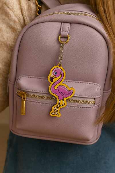 Fynbos سلسلة مفاتيح صيفية بتصميم طائر الفلامنغو