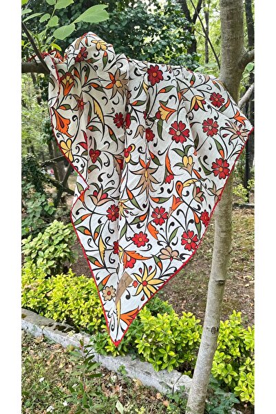 La Boutique Eşarp وشاح من الحرير والقطن من الخيزران للصيف والخريف