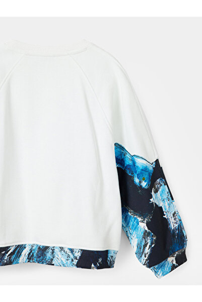 Desigual Φούτερ για αγόρια 23WBSK06 Λευκό