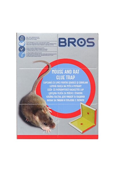 bros Pachet 3 x Capcane lipicioase pentru șoareci și șobolani cu aromă de ara...