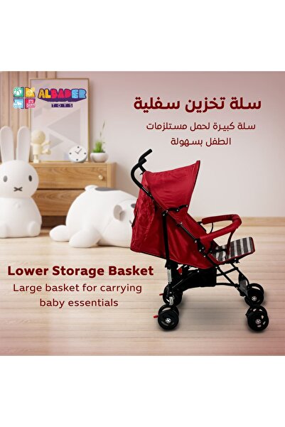 ALBADER Foldable Baby Stroller with Sunshade Lightweight and Compact Design for Infants and Toddlers