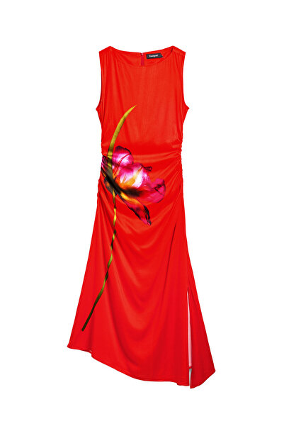 Desigual Γυναικείο Φόρεμα Casual 25SWVW07 Κόκκινο