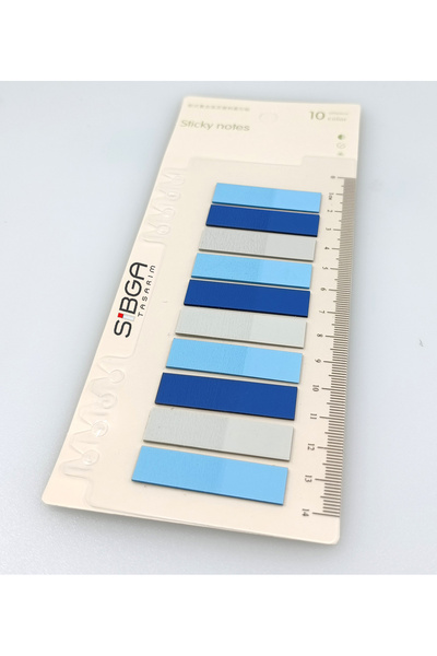 sibga tasarım Postit ملون شفاف Post-it Post It.علامة مرجعية للكتاب، ورق ملاحظات لاصق، 200 ورقة