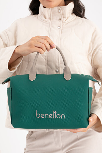 United Colors of Benetton حقيبة يد نسائية من بينيتون زمرد - حجر داكن BNT1678