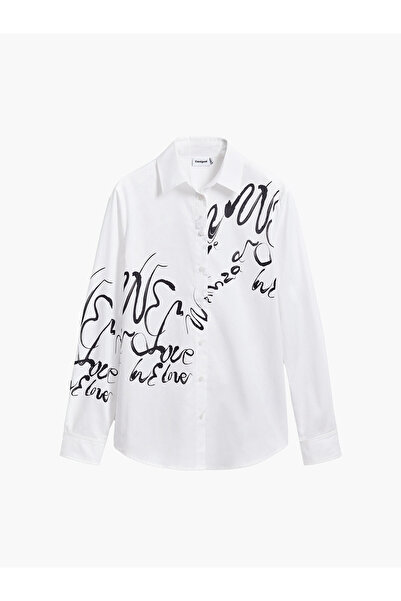 Desigual Γυναικείο Πουκάμισο 25SWCW05 Λευκό