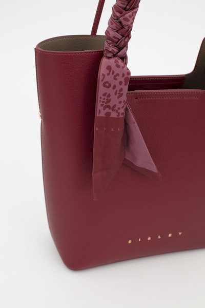 Sisley Women's Shoulder Bag Burgundy - Stone Sly264