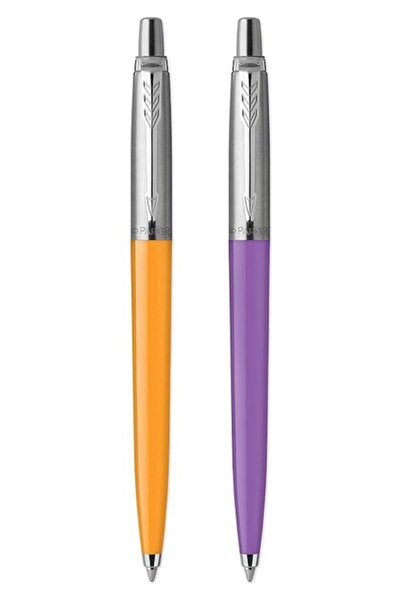 Parker Jotter Originals 60S Pop Art Ballpoint Pen Marigoldfrosty Purple Set Blue Ink