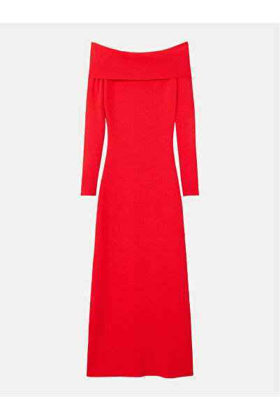 Desigual Γυναικείο Πλεκτό Φόρεμα 24WWVF06 Κόκκινο