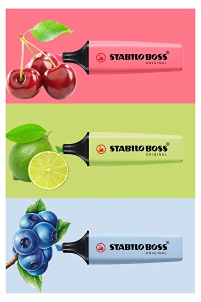 Stabilo Pastel Renkler İşaretleme Kalemi 3'lü