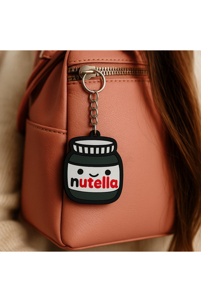 Fynbos سلسلة مفاتيح على شكل علبة نوتيلا لطيفة