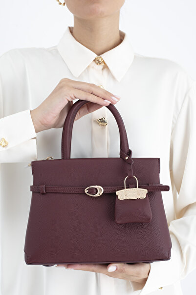 Matthew Cox حقيبة يد نسائية باللون الأحمر الداكن BYN2439