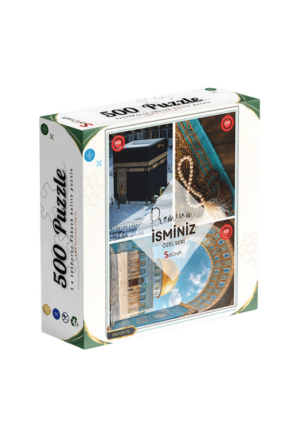 Soi Craft 3 Lü 500 Parça Puzzle İlahi Huzur Kişiye Özel