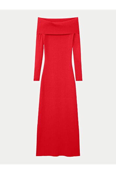 Desigual Γυναικείο Πλεκτό Φόρεμα 24WWVF06 Κόκκινο