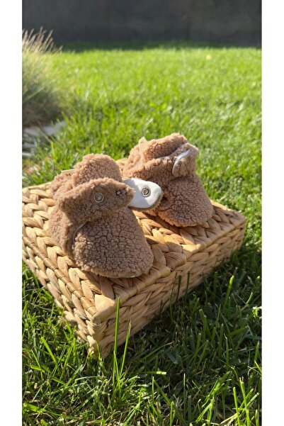 BabyDia Lamb Fabric Non-Slip Sole Booties