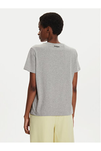 Desigual Γυναικείο T-Shirt 24WWTK11 Γκρι