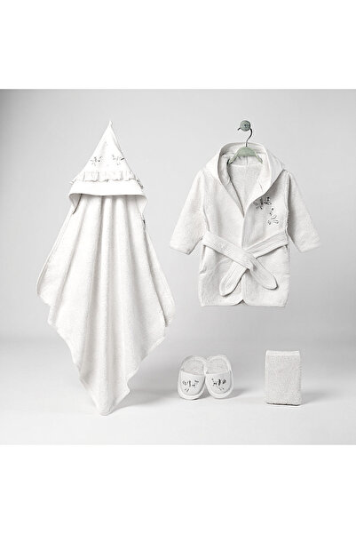 MİLAYS LİFE HOME COLLECTİON طقم روب حمام للأطفال البنات من عمر 0-12 شهرًا، مط...