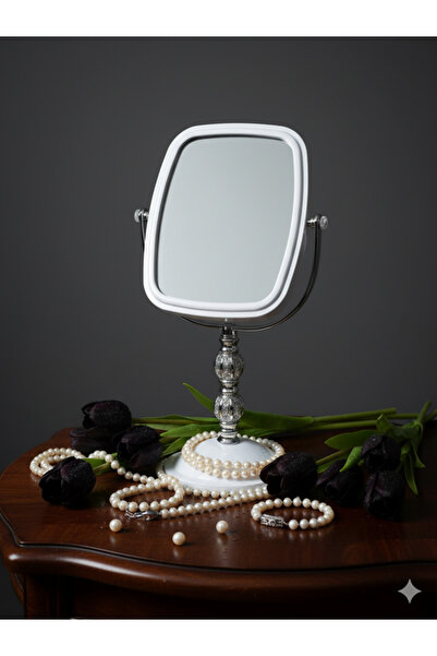 sfs elektrik ayna makyaj aynası masa üstü ayna taşlı retro klasik 1 adet