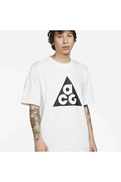 Nike Ανδρικό μπλουζάκι ACG σε λευκό χρώμα, φαρδύ και χοντρό ύφασμα - DJ3644-121