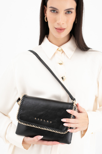 Sisley ΓΥΝΑΙΚΕΙΑ ΤΣΑΝΤΑ ΜΑΥΡΗ SLY242